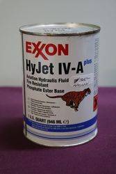 Mobil Exxon Hyjet IV-A Plus Hydraulic Fluid Tin 