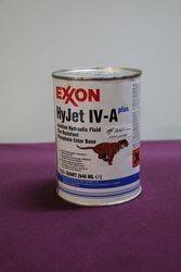 Mobil Exxon One Quart  Hyjet IV-A Hydraulic Fluid Tin 