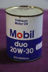 Mobil Premium Motor Oil Tin