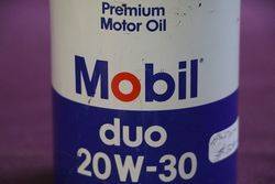 Mobil Premium Motor Oil Tin
