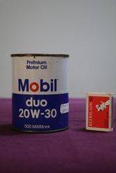 Mobil Premium Motor Oil Tin