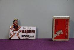 Mobilgas Badge andquotMelbourne AFLandquot By Laughtons Melbourne