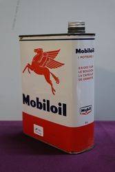 Mobiloil 2 litres Mobil Oil Tin 