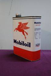 Mobiloil 2 litres Mobil Oil Tin 