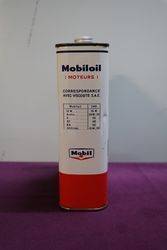 Mobiloil 2 litres Mobil Oil Tin 