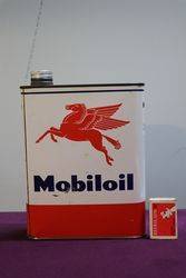 Mobiloil 2 litres Mobil Oil Tin 