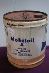 Mobiloil A SAE 30 MSDG 4 Gallons Motor Oil Drum 