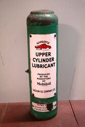 Mobiloil Upper Cylinder Lubricant Cabinet + Gun