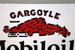 Modern Gargoyle Mobiloils Enamel Sign 