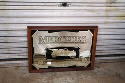 Modern Mercedes Framed Mirror.. #