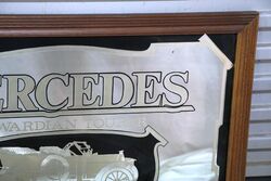 Modern Mercedes Framed Mirror 