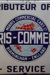 Morris Commercial Cars Service Enamel Advertising Sign