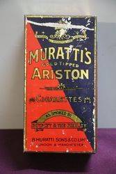 Muratti Gold Tipped Ariston Cigarettes Tin 