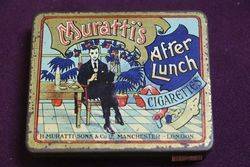 Muratti andquotAfter Lunchandquot Cigarettes Tin 