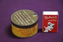 Murrayand39s  Erinmore Flake Tobacco Tin 