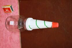 Near Mint Castrol XL Embossed One Pint Oil Bottle with Tin Top