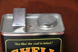 New  Old Stock Shell Black Tin Car Care Kit