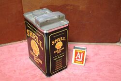 New  Old Stock Shell Black Tin Car Care Kit