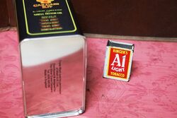 New  Old Stock Shell Black Tin Car Care Kit