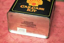New  Old Stock Shell Black Tin Car Care Kit