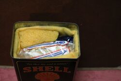 New  Old Stock Shell Black Tin Car Care Kit