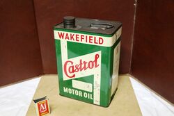 Nice Vintage Castrol Wakefield Z One Gallon Mortor Oil Tin 