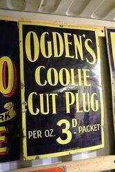Ogdens Coolie Cut Plug Tobacco Sign