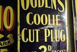 Ogdens Coolie Cut Plug Tobacco Sign