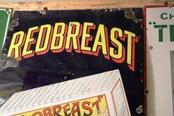Old Redbreast Flake Pictorial Enamel Sign