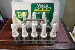 Original BP Visco 2000 Double Sided 10 Bottle Oil Rack