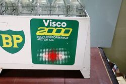 Original BP Visco 2000 Double Sided 10 Bottle Oil Rack
