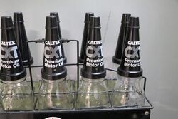 Original Caltex CXT Motor Oil Double Sided 10 Bottle Rack