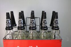 Original Caltex CXT Motor Oil Double Sided 10 Bottle Rack