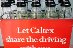 Original Caltex CXT Motor Oil Double Sided 10 Bottle Rack