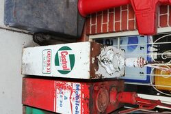 Original Early Cast Top Castrol Motor Oil Hi Boy