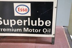 Original Esso Superlube GTD Double Sided 10 Bottle Oil Rack