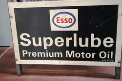 Original Esso Superlube GTD Double Sided 10 Bottle Oil Rack