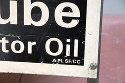 Original Esso Superlube GTD Double Sided 10 Bottle Oil Rack