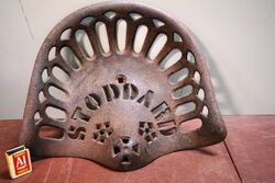 Original STODDARD Cast Implement Seat.