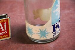 Original Vintage Foxand39s Glacier Mints Jar with Original Lid