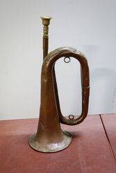 Original WWII Imperial Japanese Military Brass Bugle 