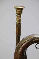 Original WWII Imperial Japanese Military Brass Bugle 