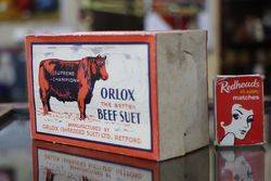 Orlox Shredded Suet Ltd Retford Beef Suet WORLD WAR II Packet 