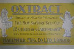 Oxtract The New Savoury BeefCup Advertising Card