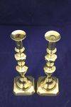 Pair 19th Century Brass candle Stick Holders