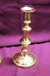 Pair Of Antique Brass Candlesticks 