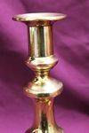 Pair Of Antique Brass Candlesticks 