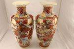 Pair Of Early 20th Century Satsuma Vases 