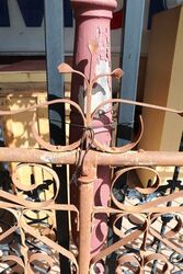 Pair of Antique 10 foot Federation Wrought Iron Gates 