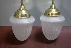 Pair of C20th Ceiling Lamps  